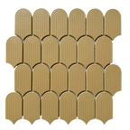 Cascade Trevi Yellow Embossed Matt Mosaic