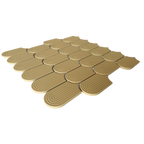Trevi Yellow Embossed Matt Mosaic