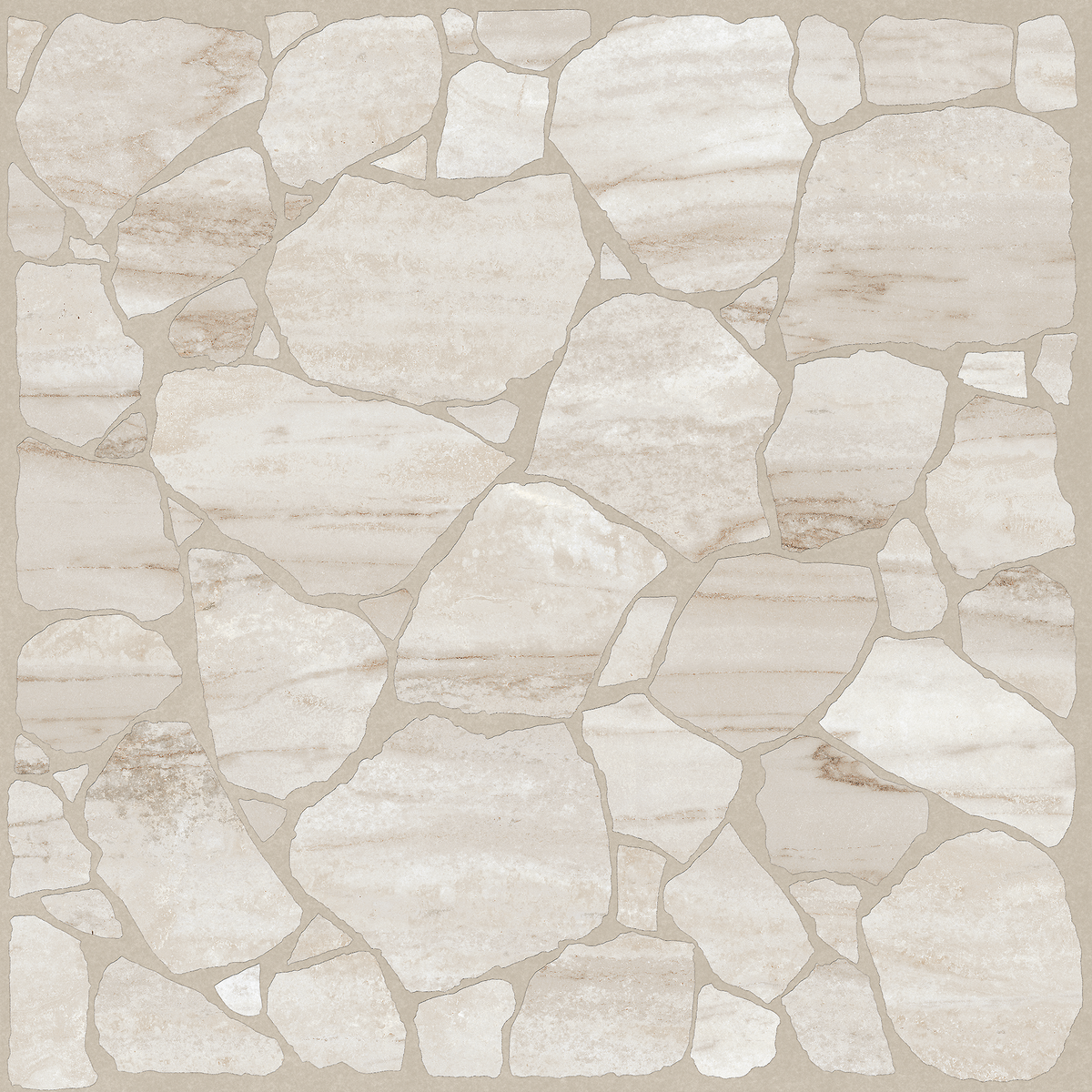 CrazyPave Greige Textured Tile