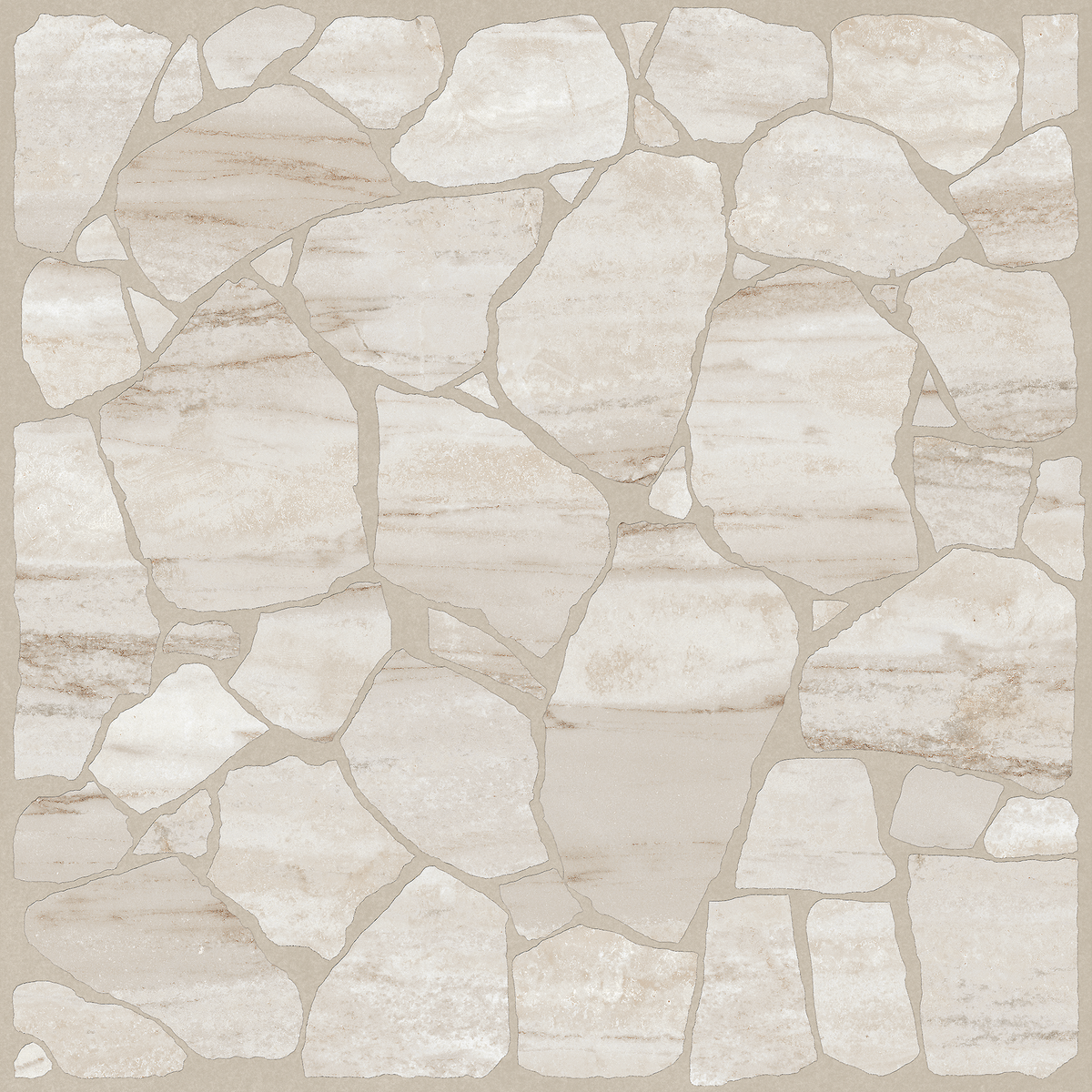 CrazyPave Greige Textured Tile