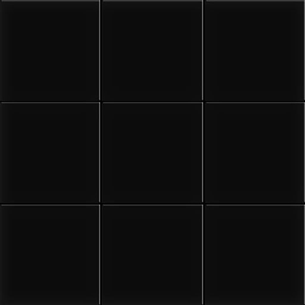 Ral-Large Square Black Gloss Mosaic
