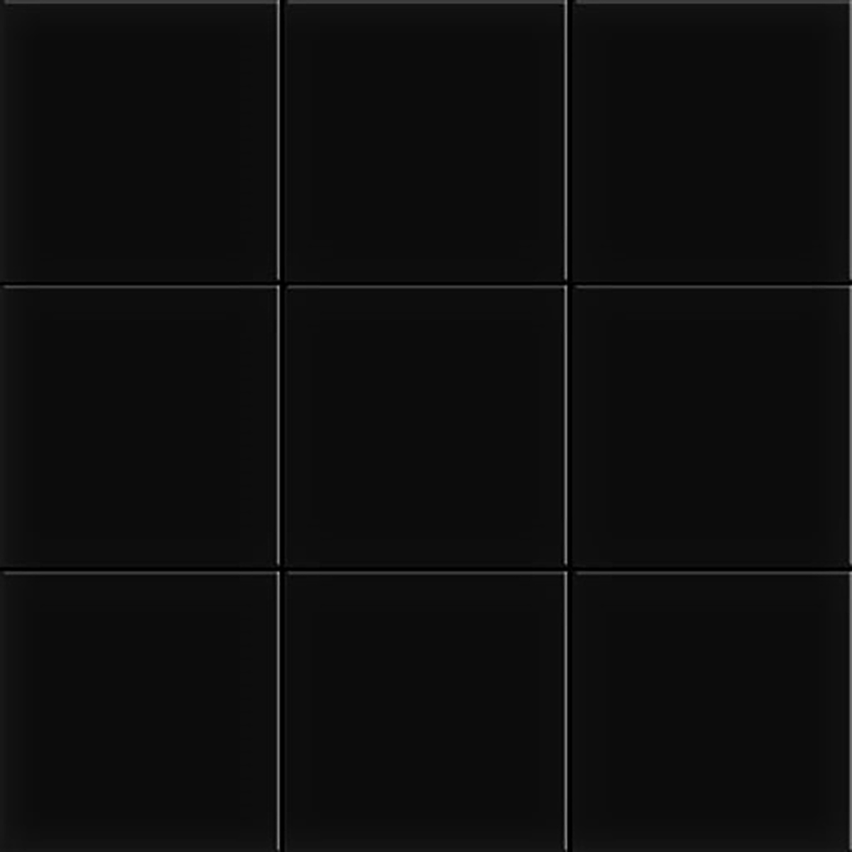Ral-Large Square Black Gloss Mosaic