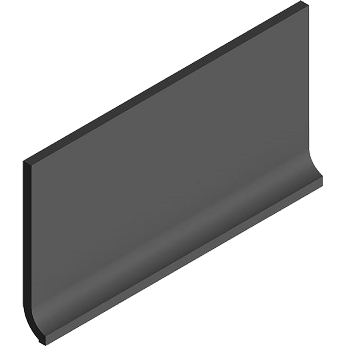 Uni Black Matt Skirt Cove Tile