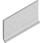 Dotti Light Grey Matt Cove Tile