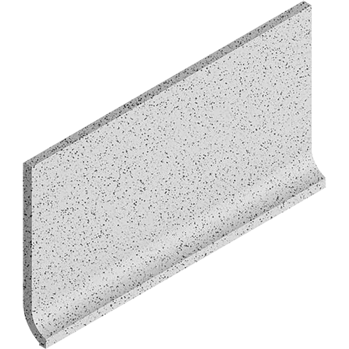 Dotti Light Grey Matt Cove Tile