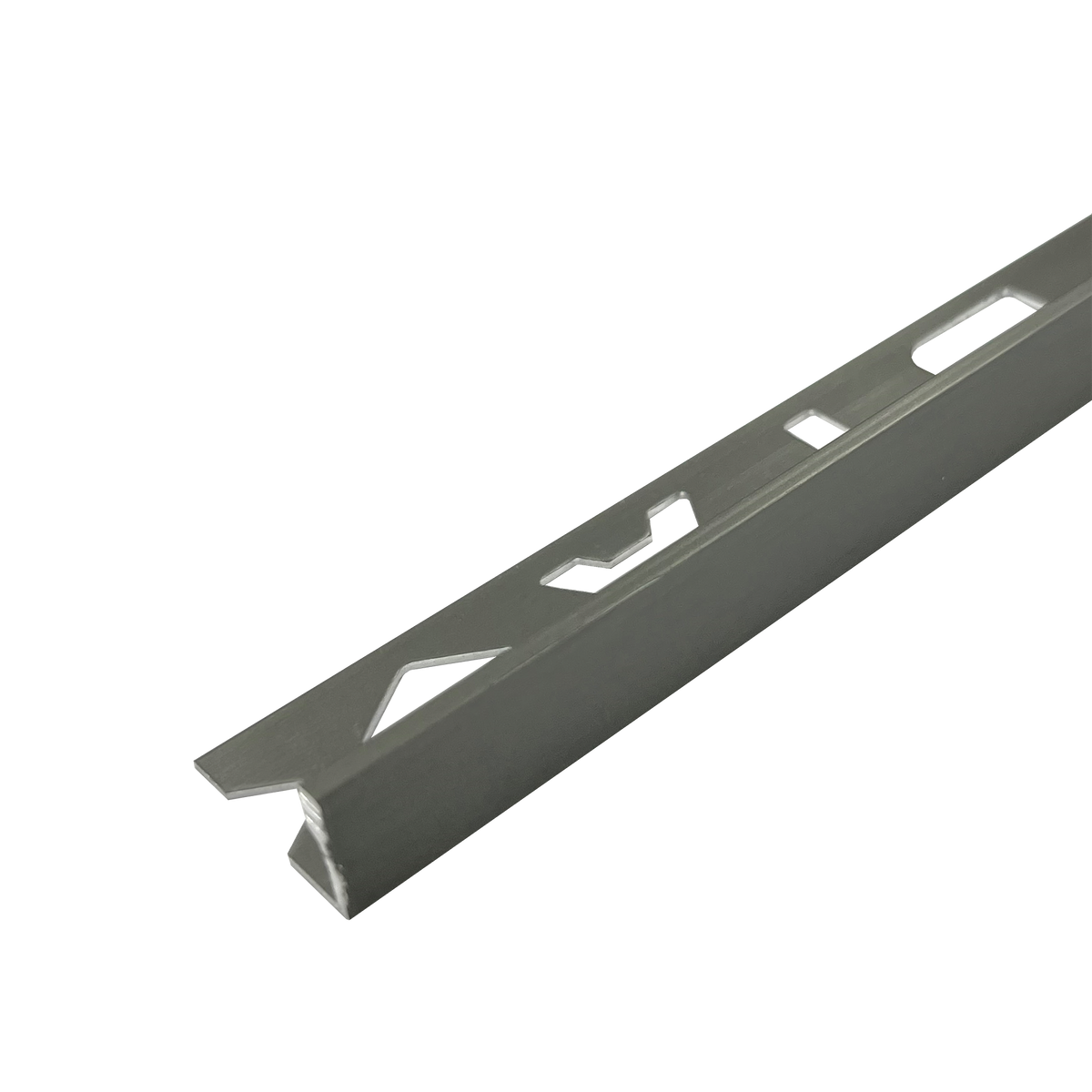 L Angle Aluminium Brush Gun Metal 8 x 3000mm