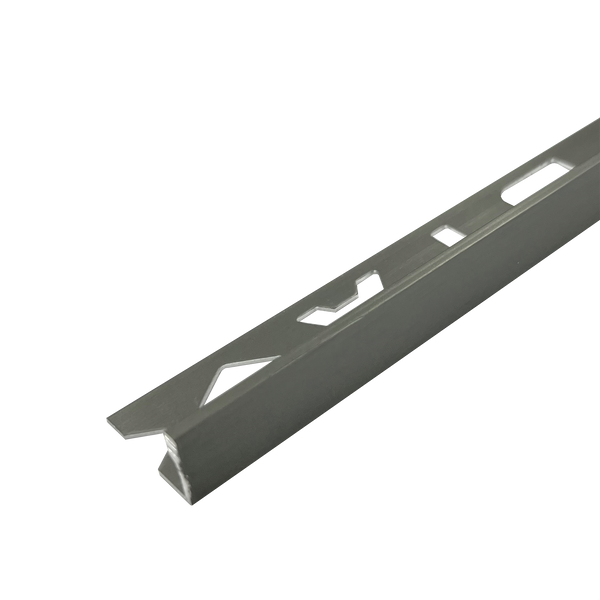 L Angle Aluminium Brush Gun Metal 10 x 3000mm