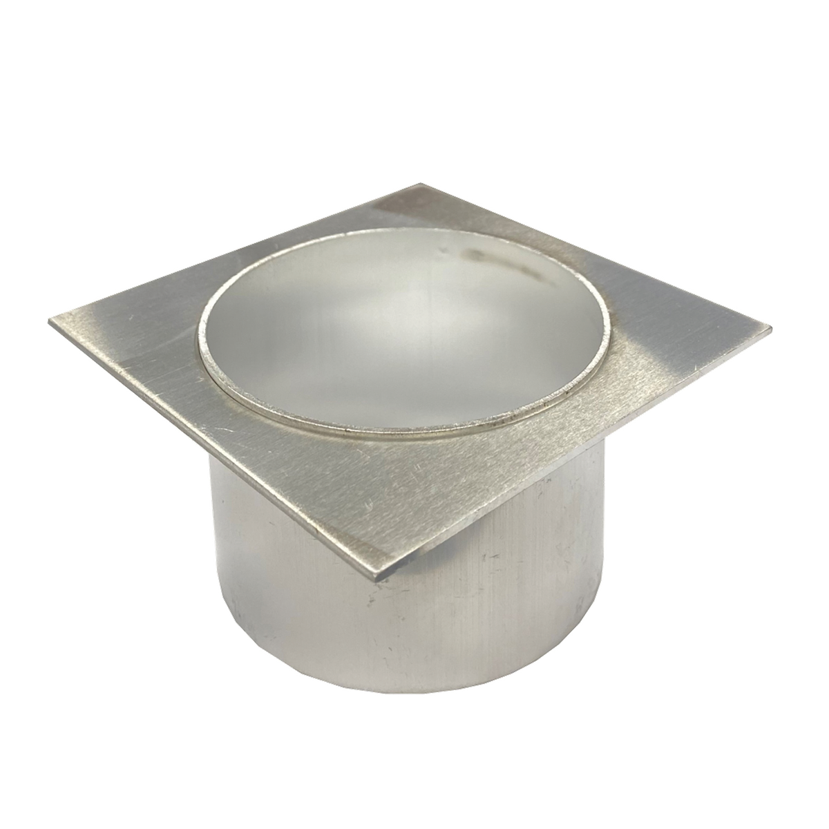 Aluminium Outlet Nickel/Silver 72mm