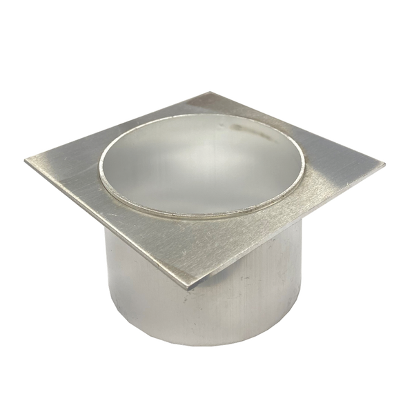 Aluminum Outlet Nickel/Silver 80mm
