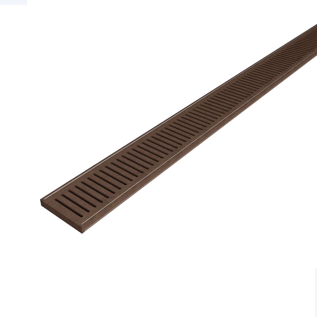 Aluminum Grate Brushed Copper 3000 x 100 x 14mm