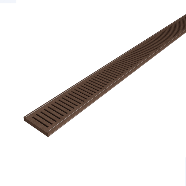 Aluminum Grate Brushed Copper 3000 x 100 x 14mm