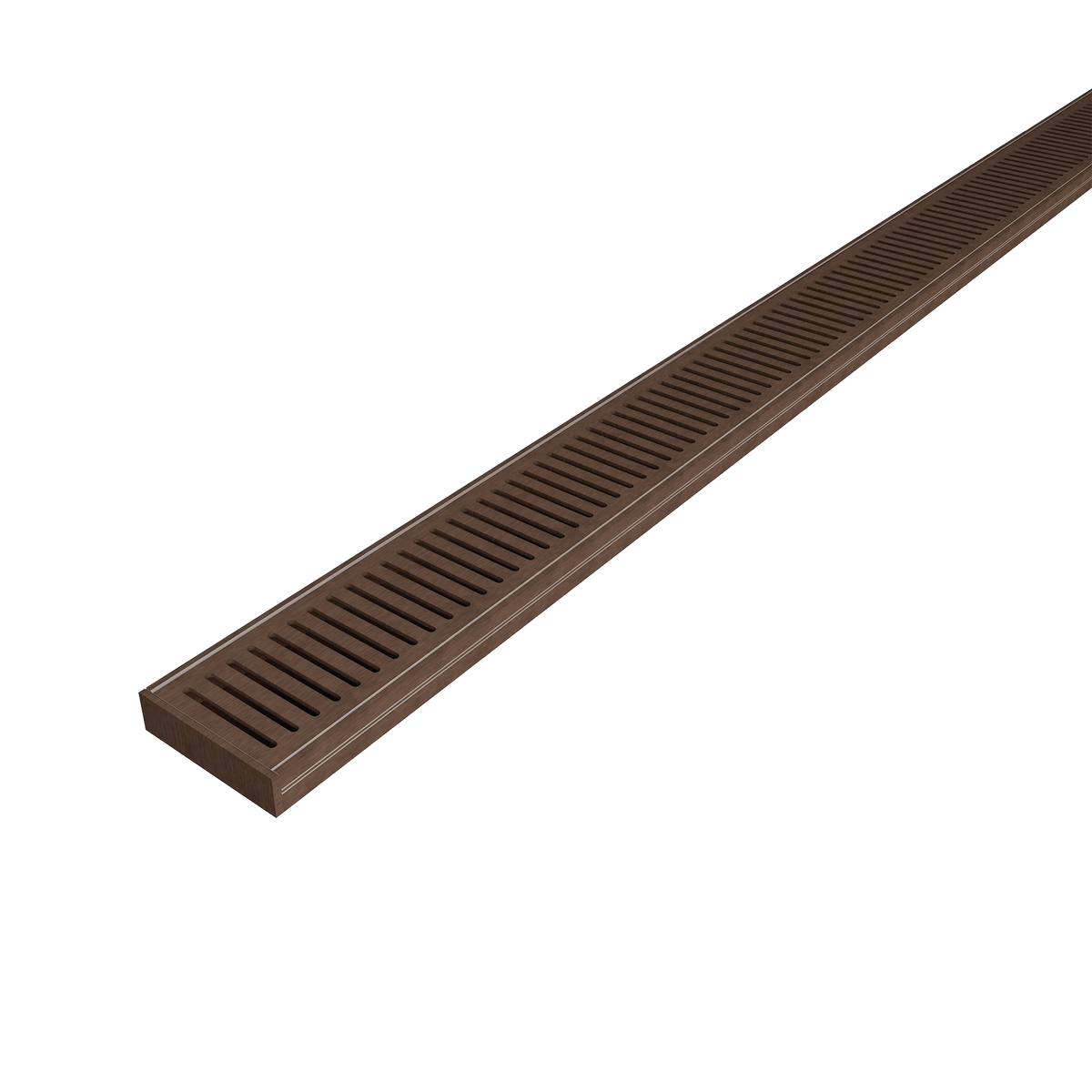 Aluminum Grate Brushed Copper 3000 x 100 x 26mm