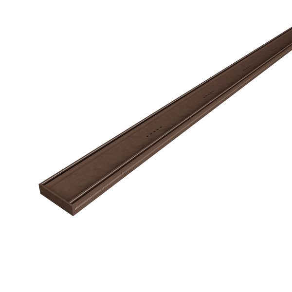 Aluminum Tile Insert Brushed Copper 3000 x 100 x 26mm