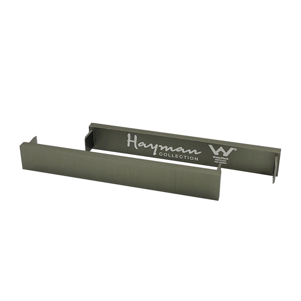 Aluminum End Caps Brushed Gun Metal 14mm 2 Pack