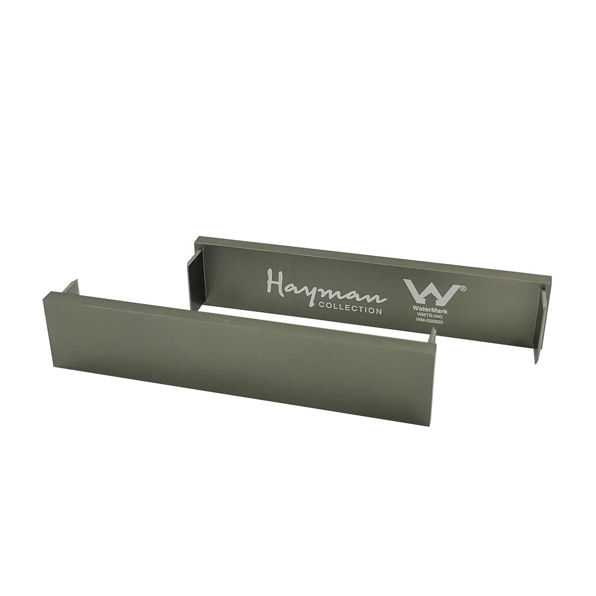 Aluminum End Caps Brushed Gun Metal 21mm 2 Pack