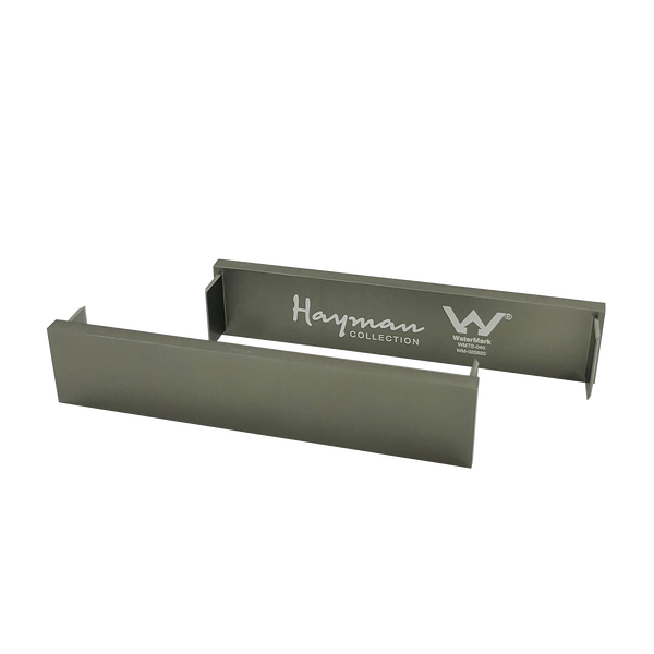 Aluminum End Caps Brushed Gun Metal 21mm 2 Pack