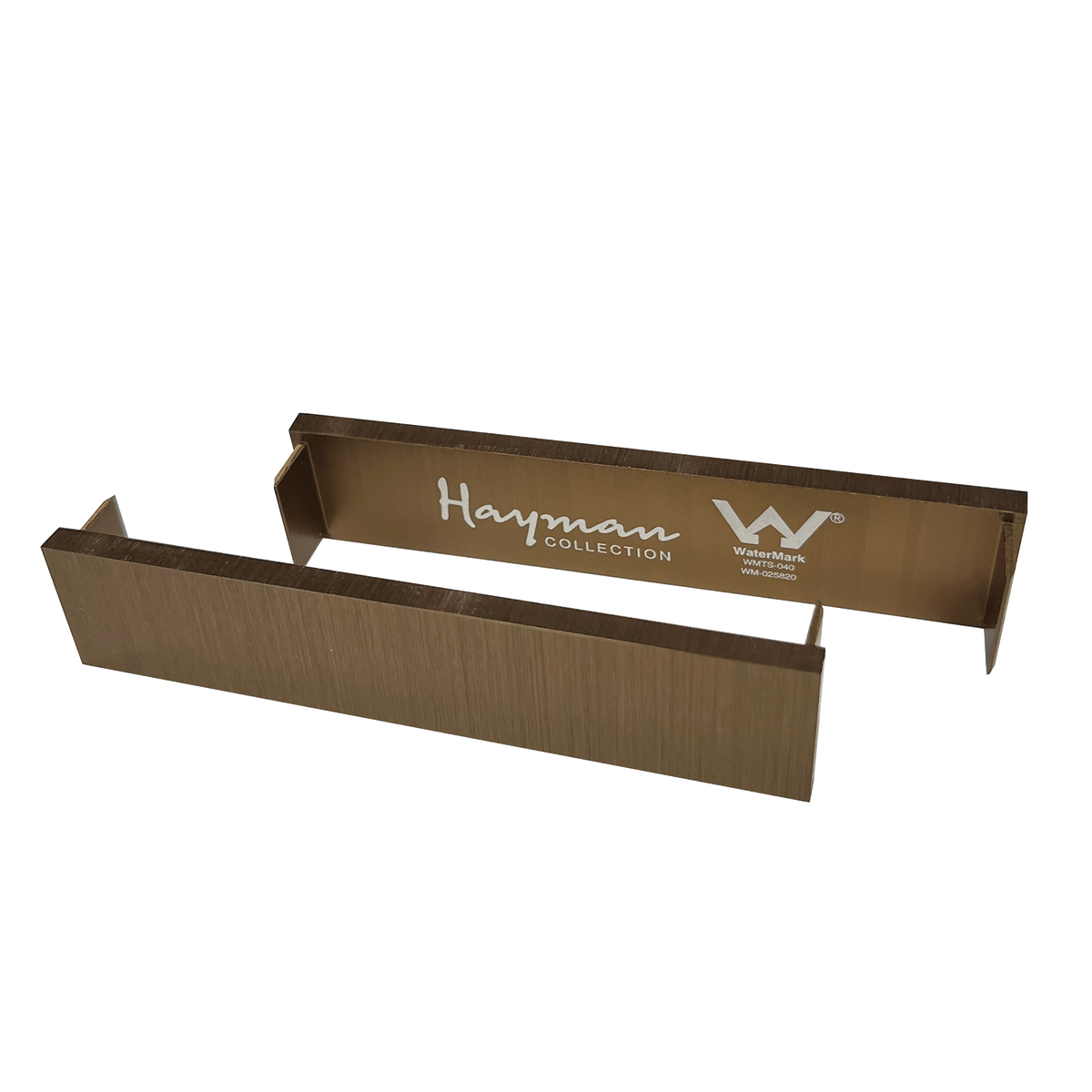 Aluminum End Caps Brushed Copper 21mm 2 Pack