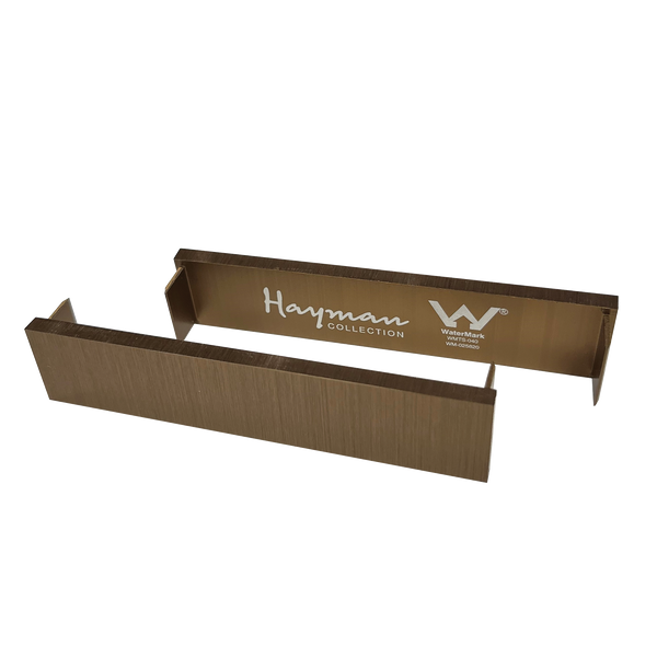 Aluminum End Caps Brushed Copper 21mm 2 Pack