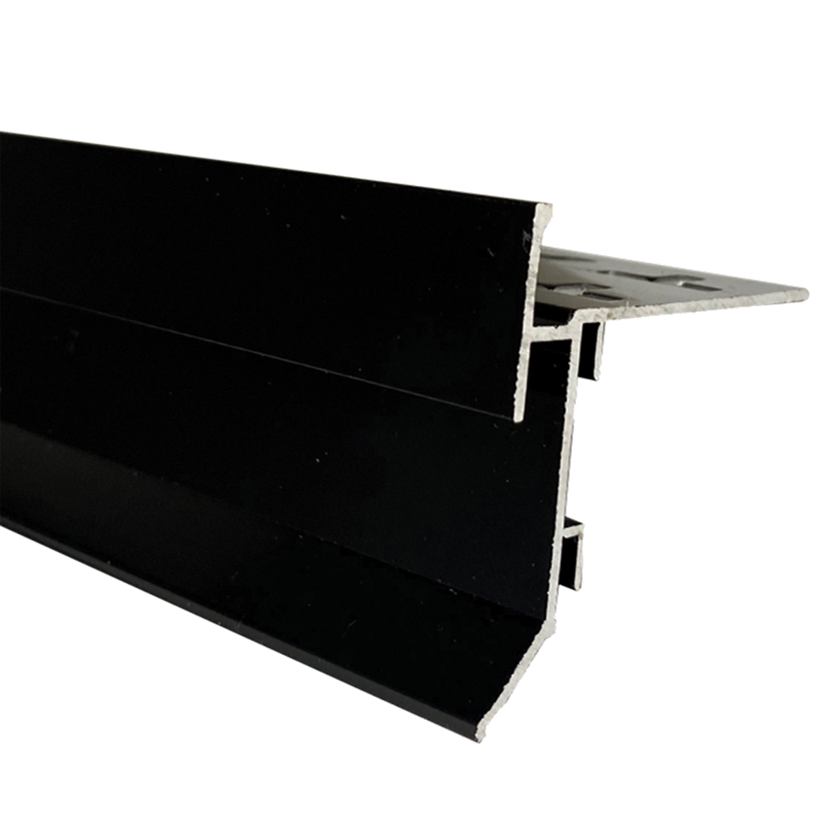 Balcony Trim Weep Hole Gloss Black 10 x 3000mm