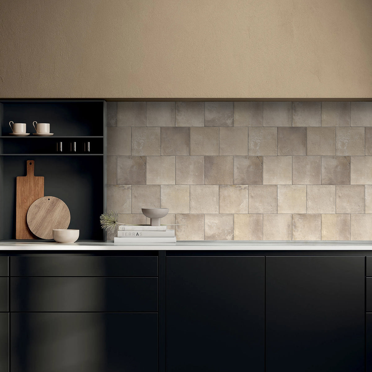 Sand Structured Textured Tile - lifestyle view