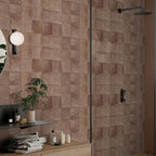 Cotto Structured Textured Tile - lifestyle view
