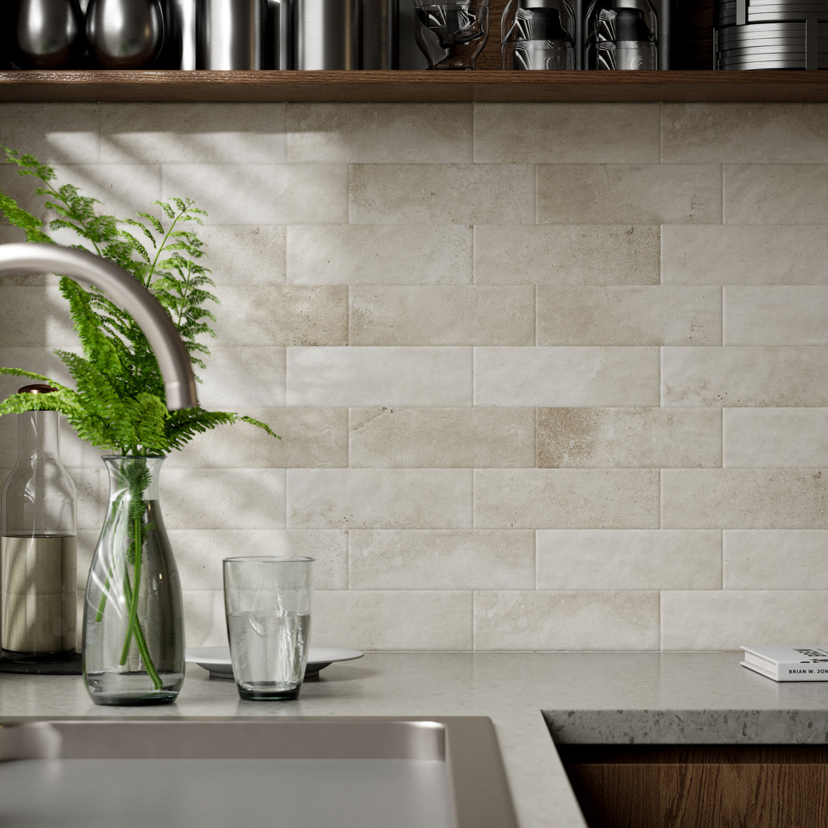 Shell Structured Textured Tile - lifestyle view