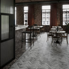 Grey Structured Textured Tile - lifestyle view