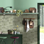 Green Structured Textured Tile - lifestyle view