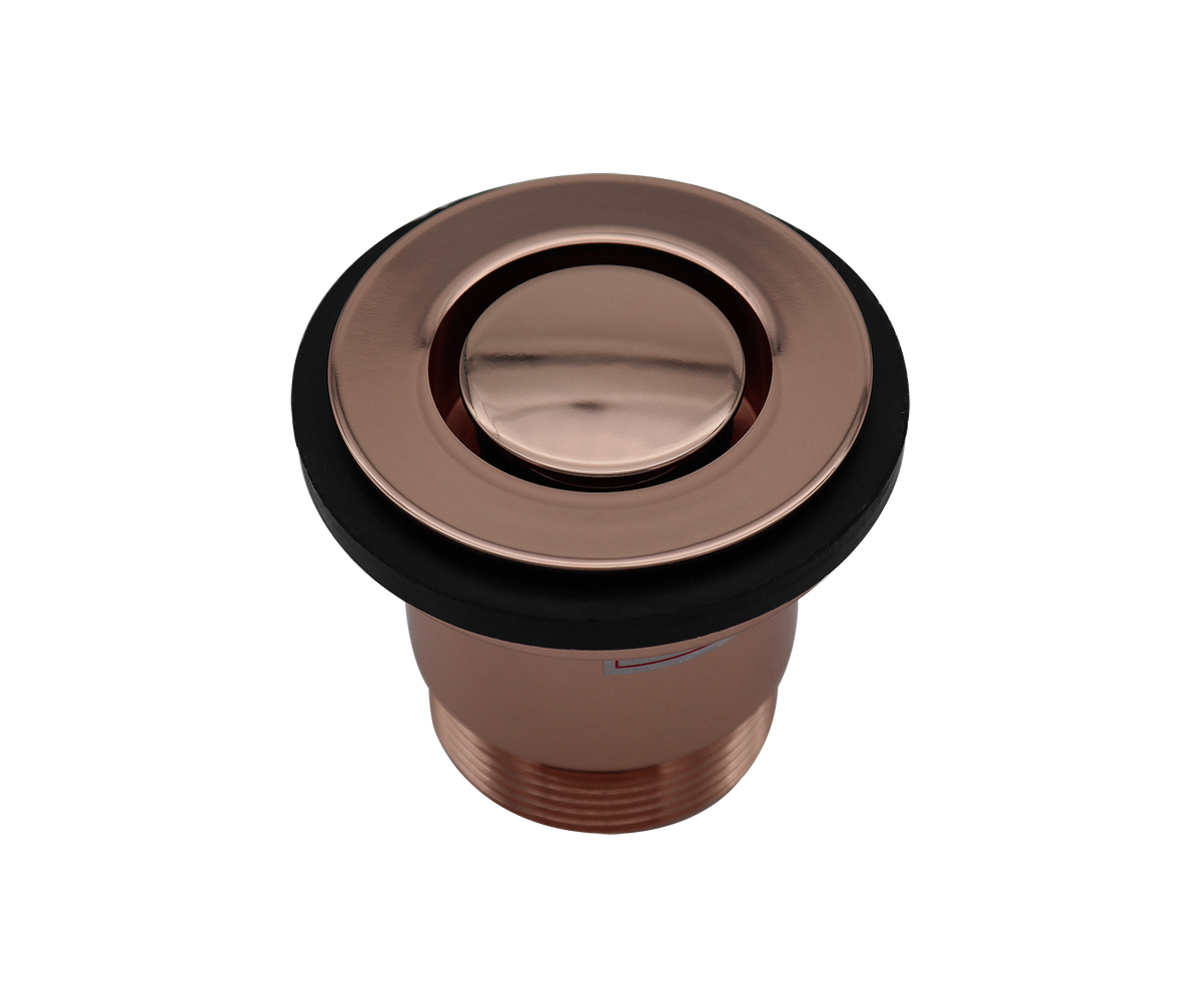 P&W Bath Pop Down Brushed Rose Gold 40mm