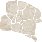 Travertine CrazyPave Crema Microtec Textured Tile (Box 1.44m2)