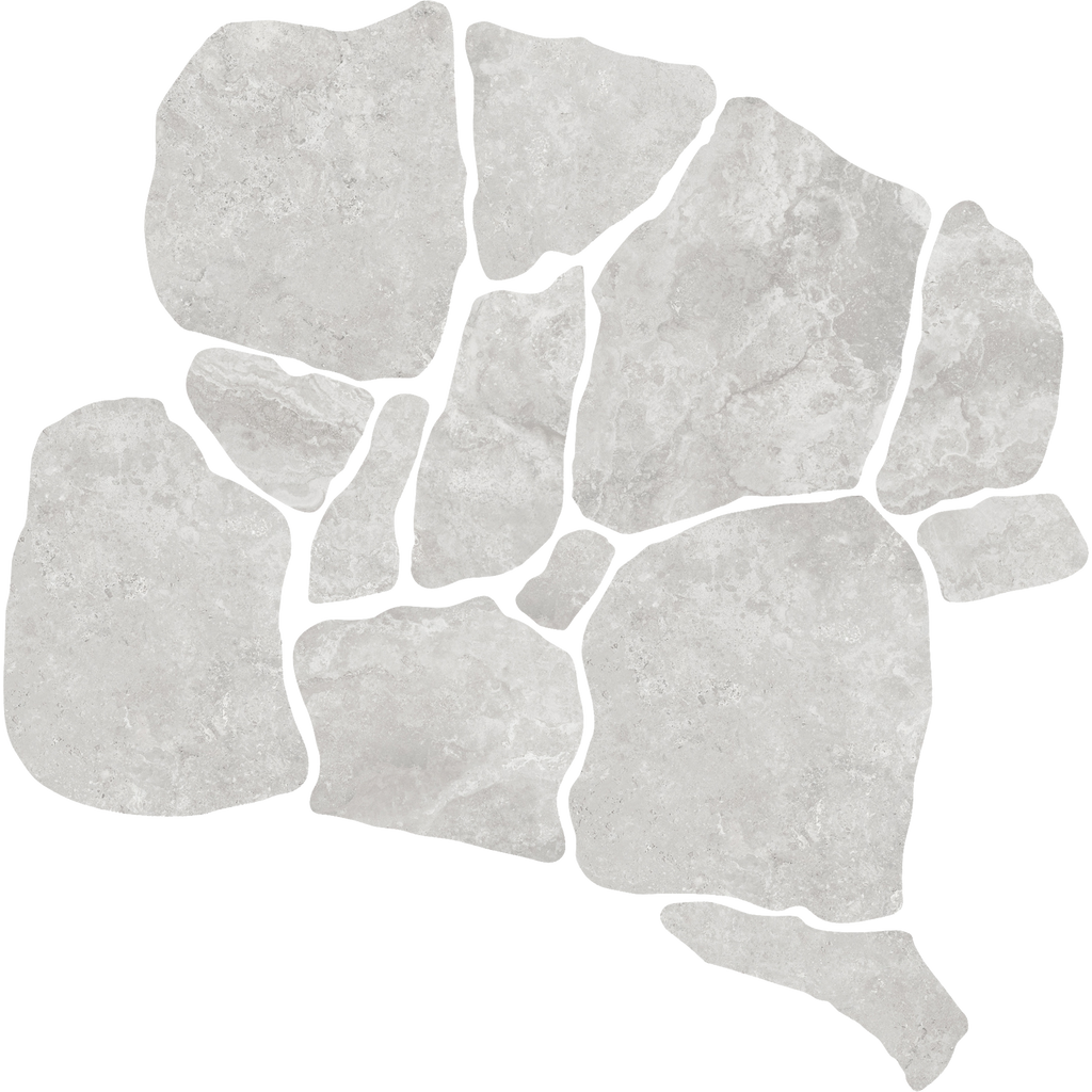 Travertine CrazyPave Grigio Microtec Textured Tile (Box1.44m2)