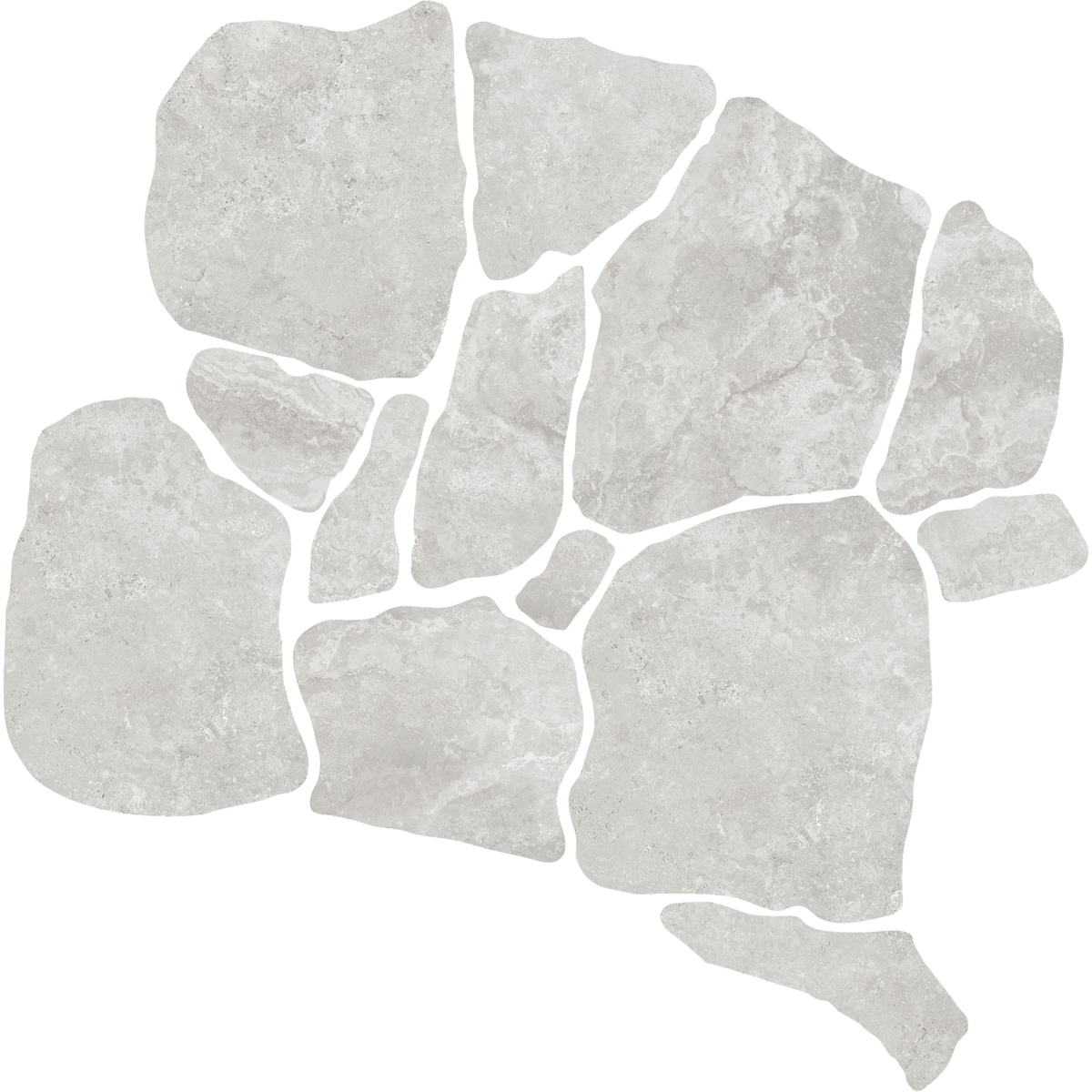 Travertine CrazyPave Grigio Microtec Textured Tile (Box1.44m2)