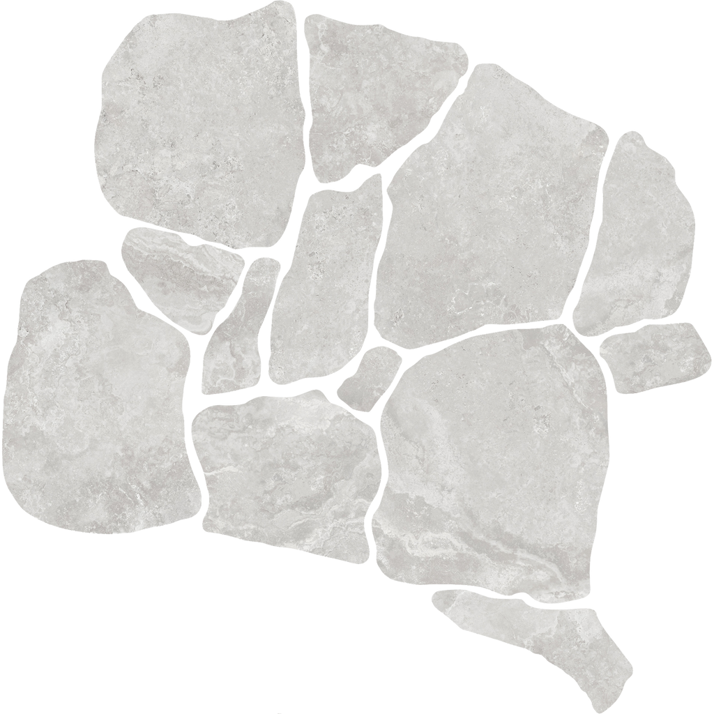 Travertine CrazyPave Grigio Microtec Textured Tile (Box1.44m2)