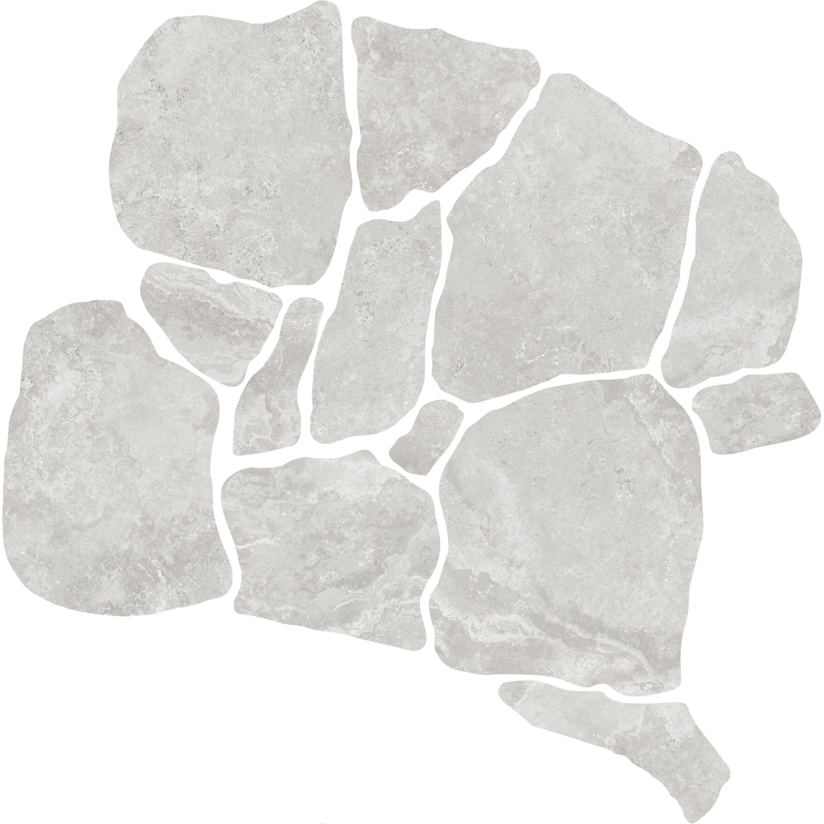 Travertine CrazyPave Grigio Microtec Textured Tile (Box1.44m2)