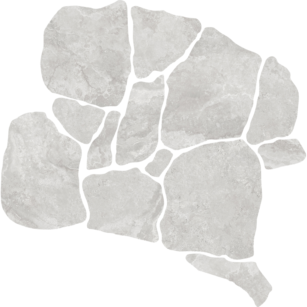 Travertine CrazyPave Grigio Microtec Textured Tile (Box1.44m2)