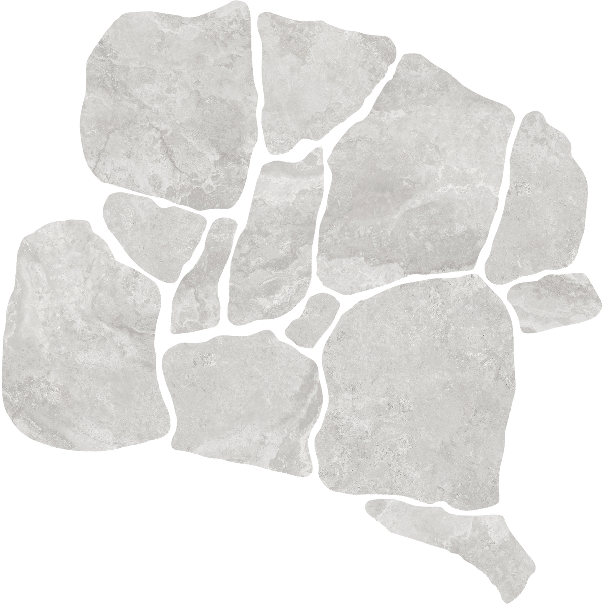 Travertine CrazyPave Grigio Microtec Textured Tile (Box1.44m2)
