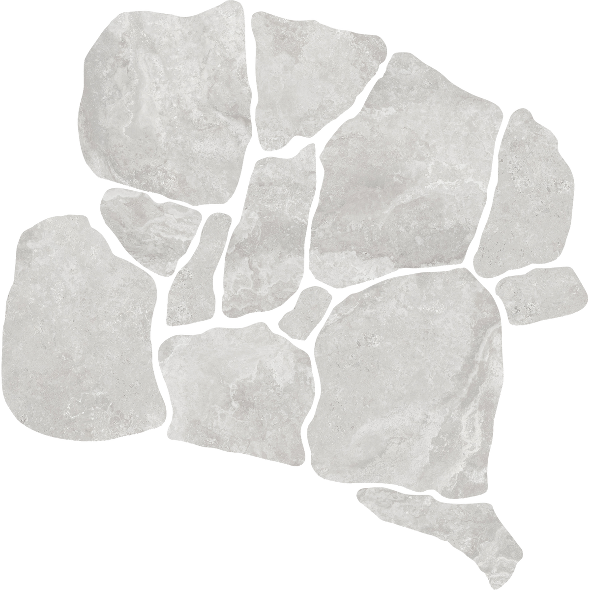 Travertine CrazyPave Grigio Microtec Textured Tile (Box1.44m2)