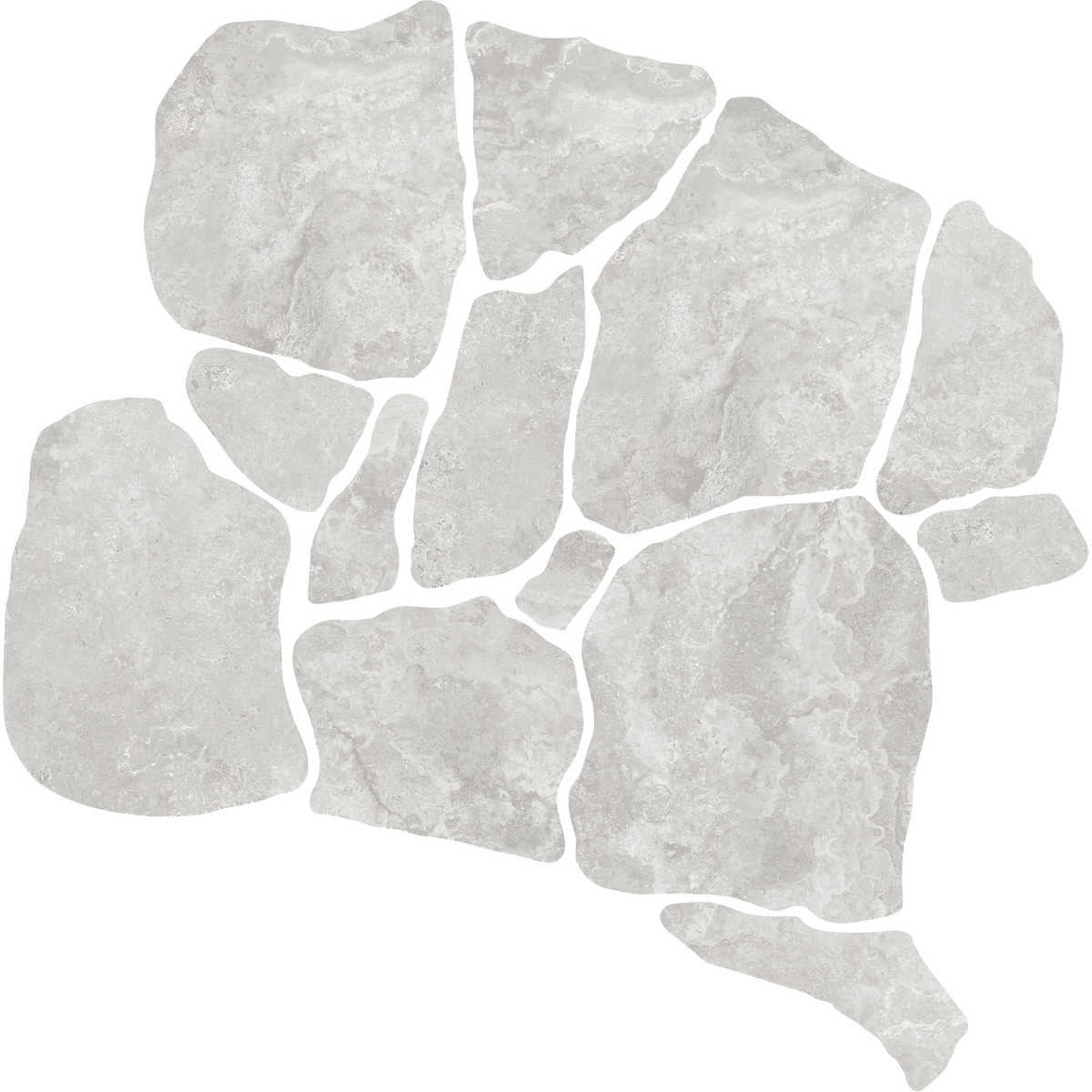 Travertine CrazyPave Grigio Microtec Textured Tile (Box1.44m2)