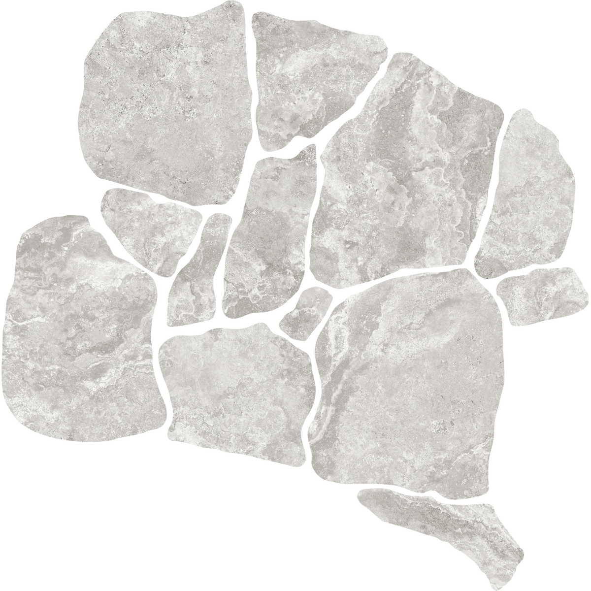 Travertine CrazyPave Tortora Microtec Textured Tile (Box1.44m2)