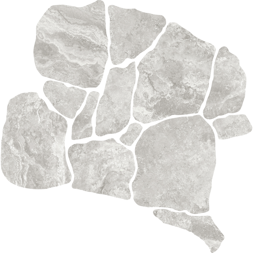 Travertine CrazyPave Tortora Microtec Textured Tile (Box1.44m2)