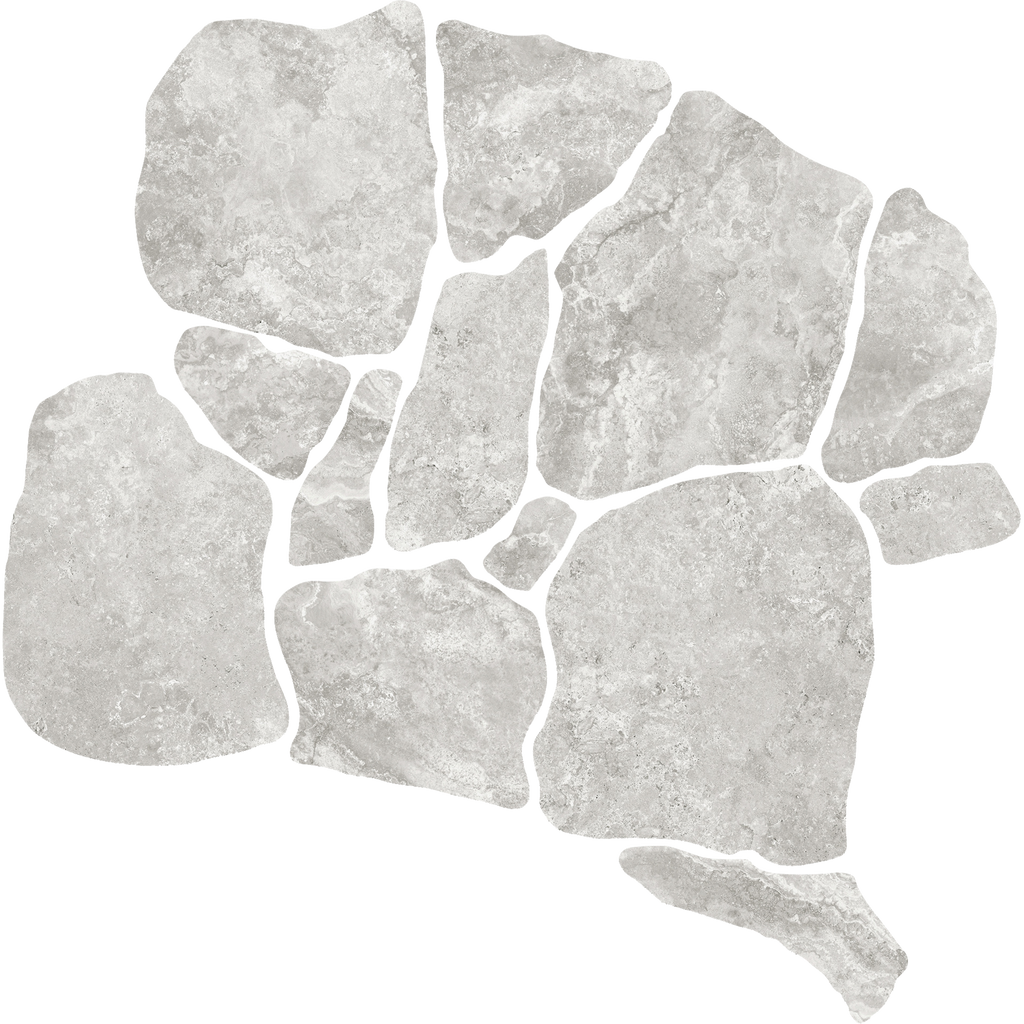 Travertine CrazyPave Tortora Microtec Textured Tile (Box1.44m2)
