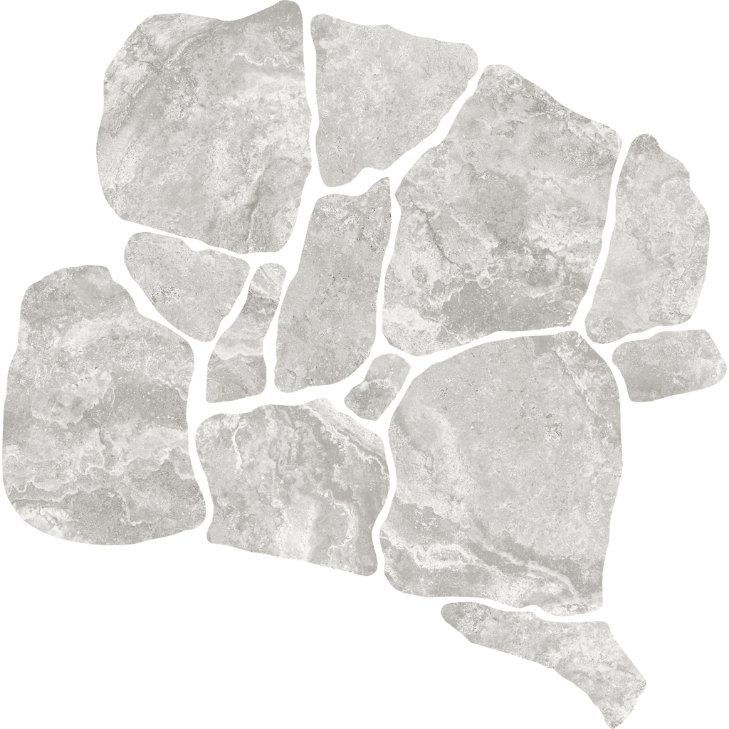 Travertine CrazyPave Tortora Microtec Textured Tile (Box1.44m2)
