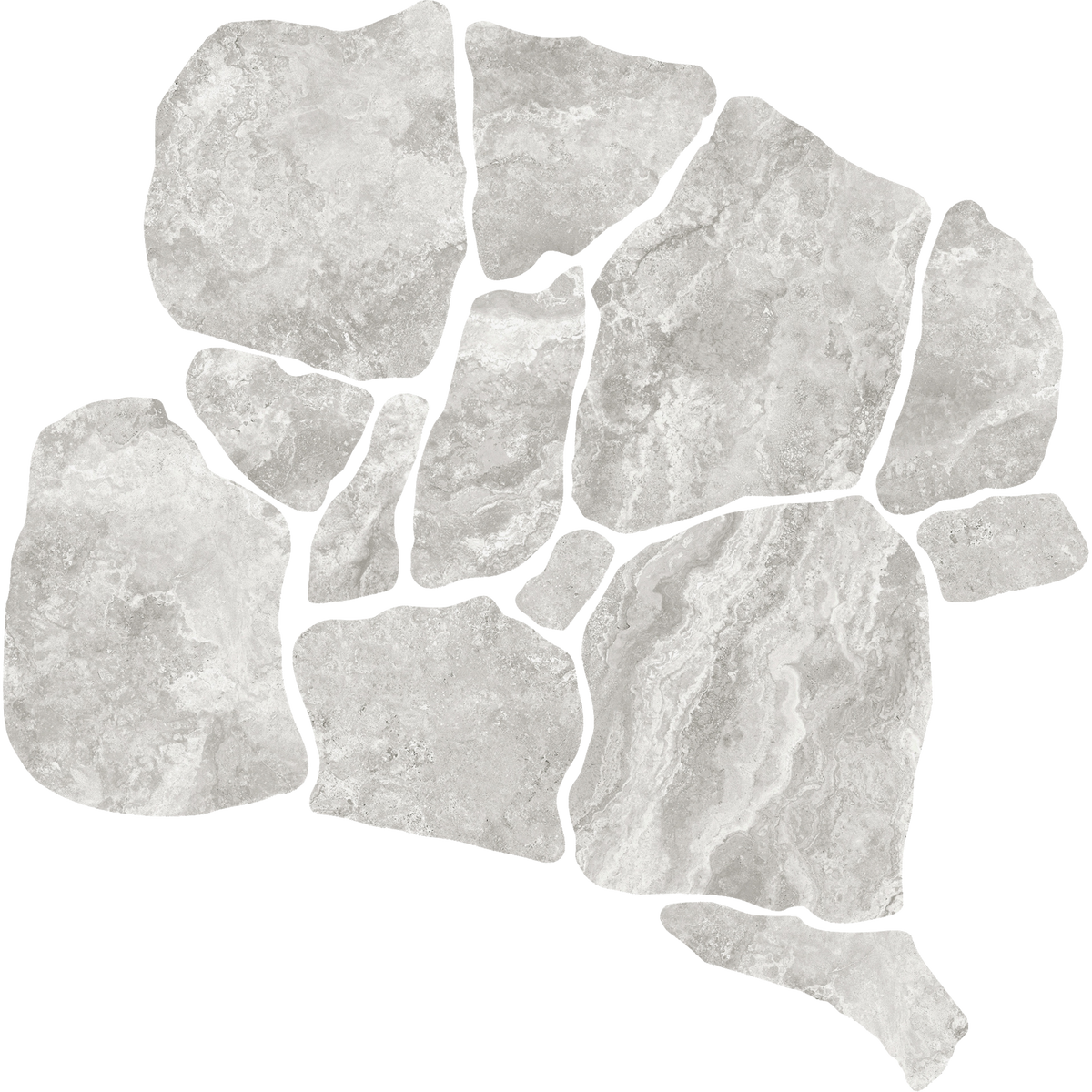 Travertine CrazyPave Tortora Microtec Textured Tile (Box1.44m2)