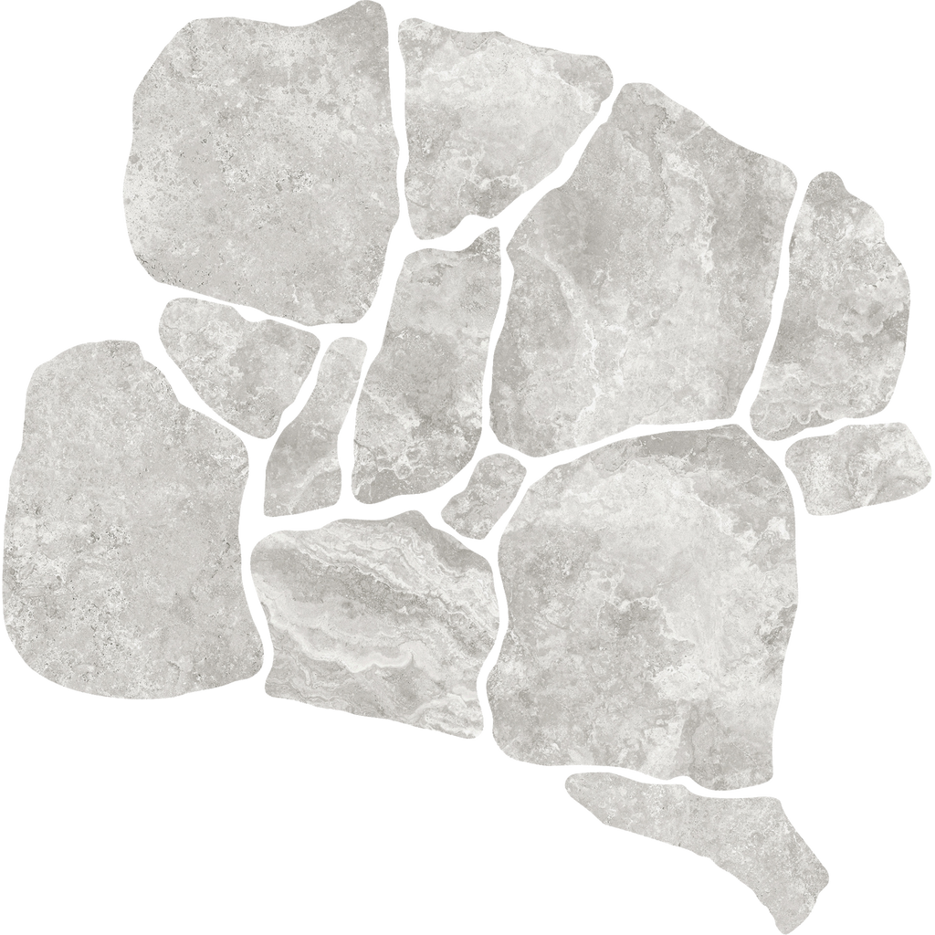 Travertine CrazyPave Tortora Microtec Textured Tile (Box1.44m2)
