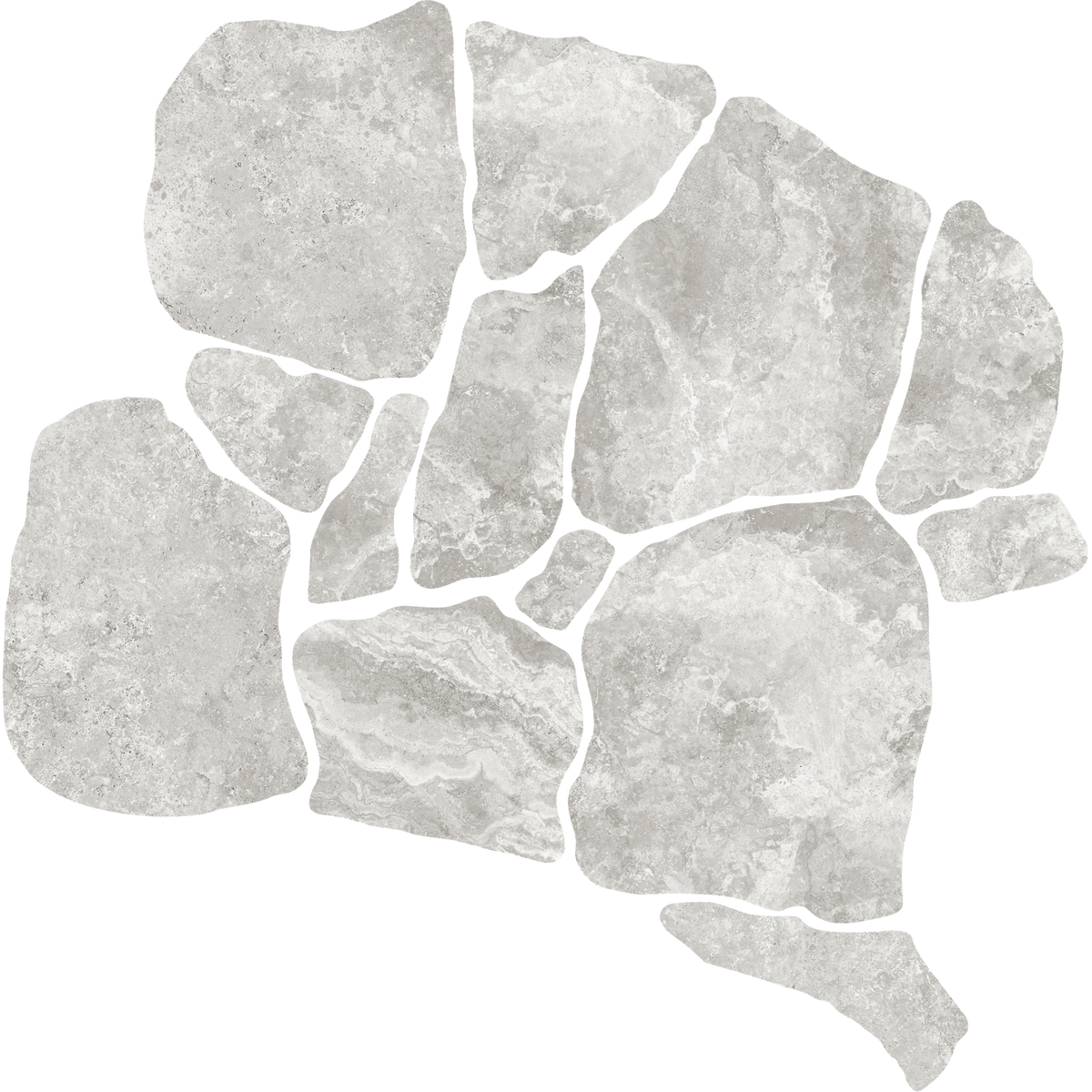 Travertine CrazyPave Tortora Microtec Textured Tile (Box1.44m2)