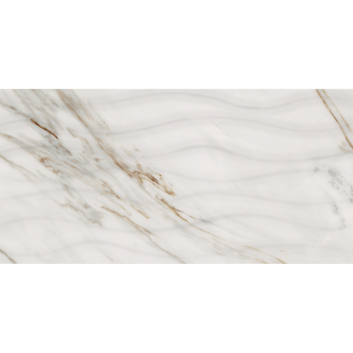 Carrara Gold Motion Embossed Gloss Tile