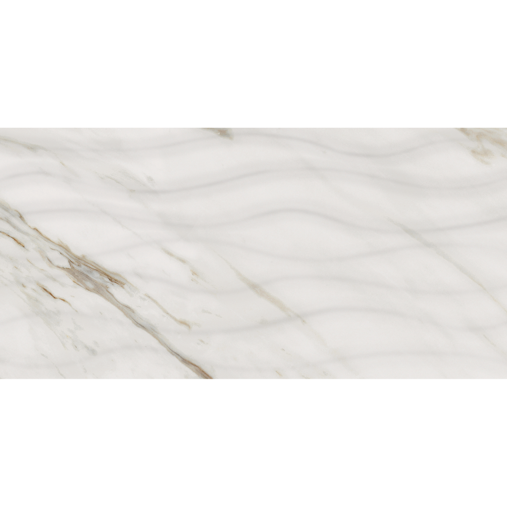 Carrara Gold Motion Embossed Gloss Tile