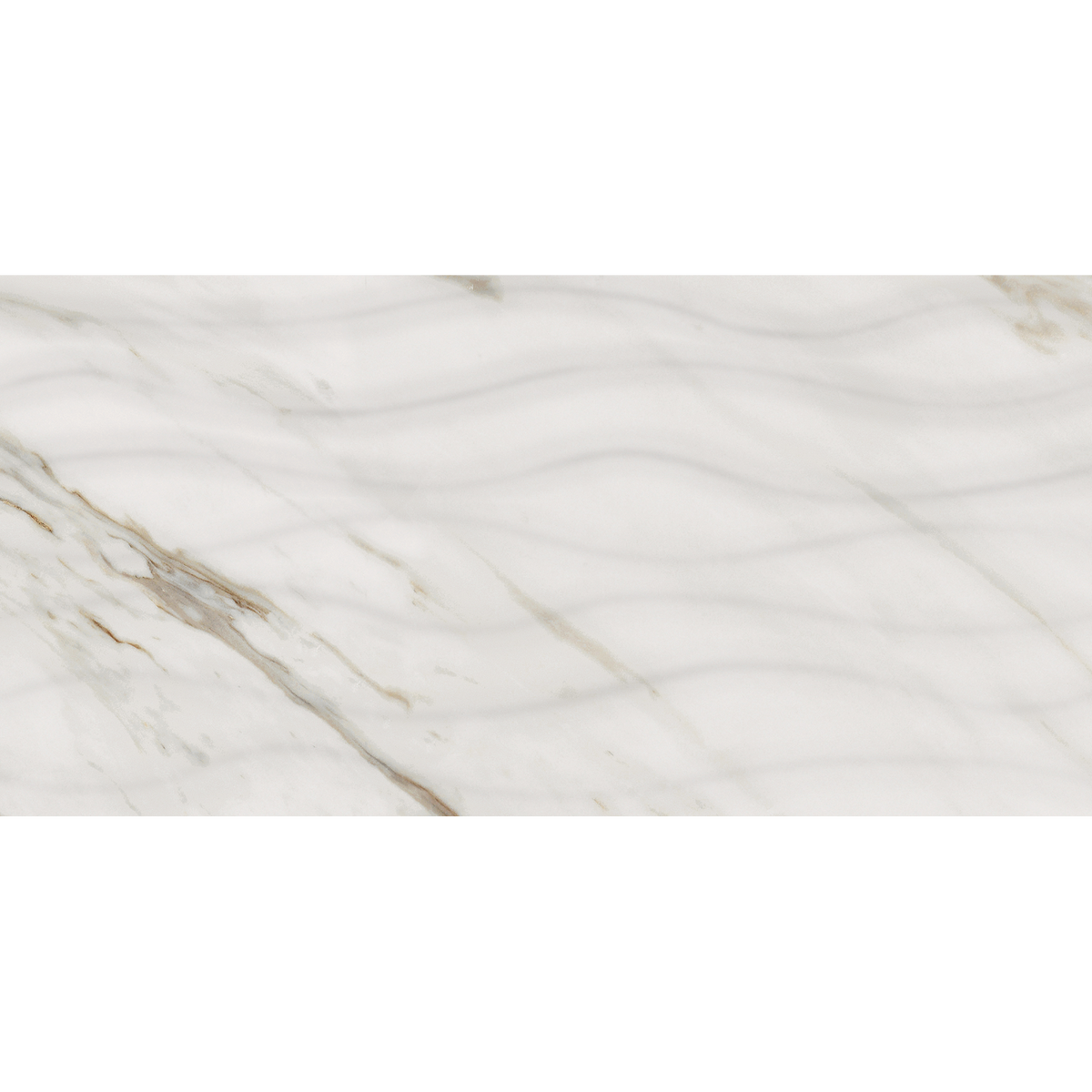 Carrara Gold Motion Embossed Gloss Tile