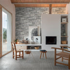 Steel Structured Textured Tile - lifestyle view