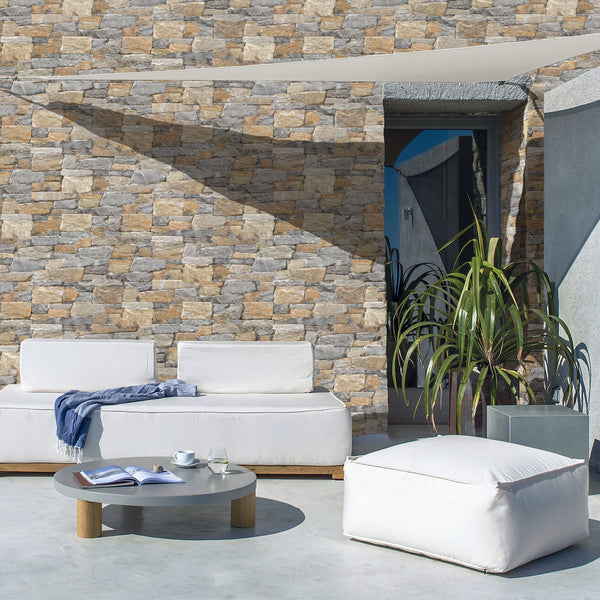 Rust Structured Textured Tile - lifestyle view